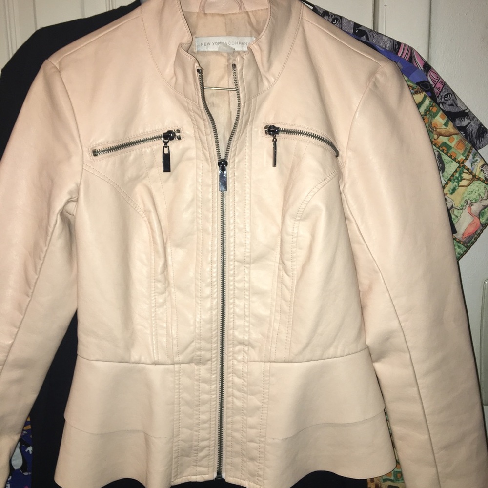 New York & Company PU leather jacket